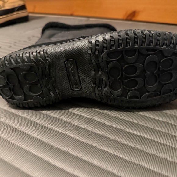 Coach Black Fur-Lined Boots - Picture 7 of 10